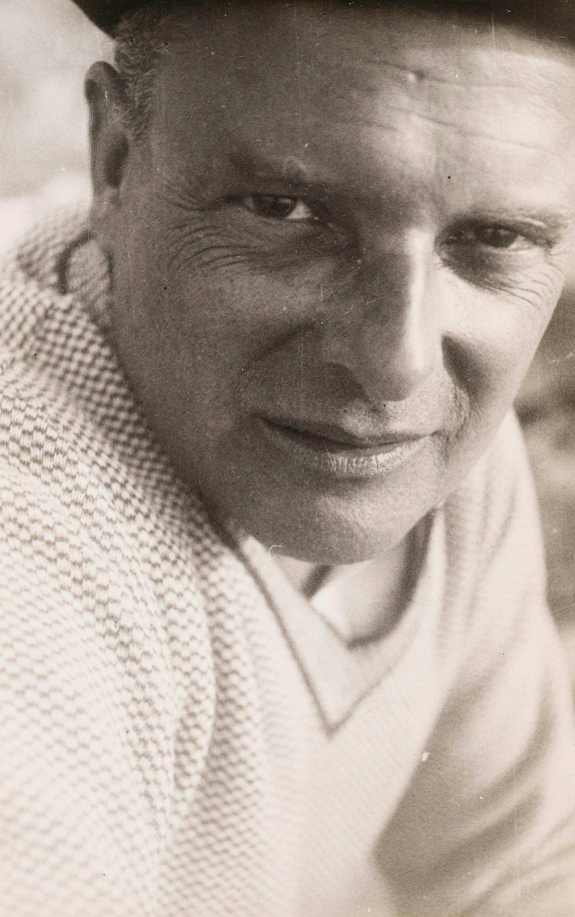 A photograph of Paul Klee by Josef Albers, dated 1929.